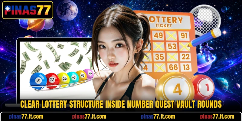 Clear lottery structure inside Number Quest Vault rounds Clear lottery structure inside Number Quest Vault rounds