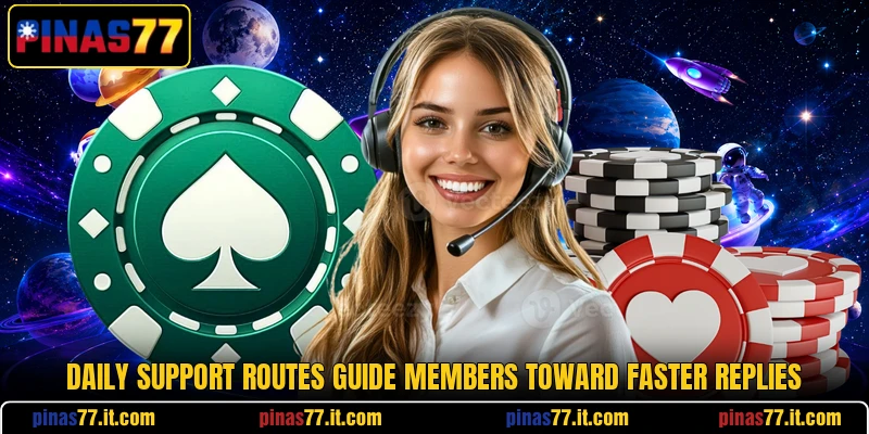 Daily support routes guide members toward faster replies Daily support routes guide members toward faster replies