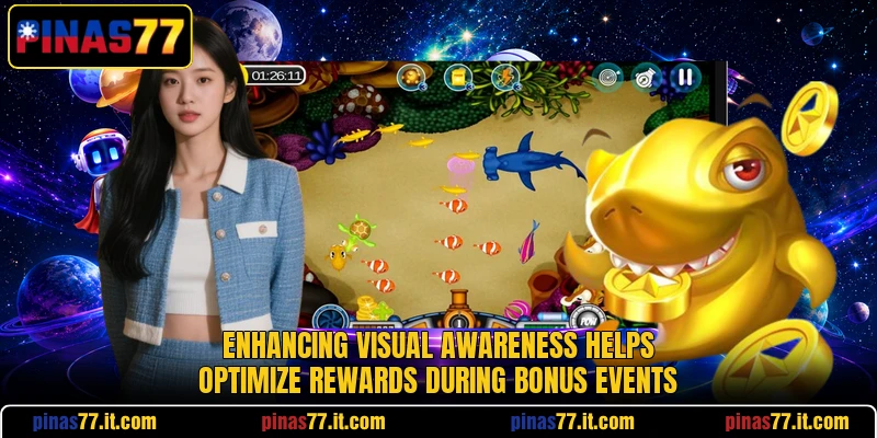 Enhancing visual awareness helps optimize rewards during bonus events Enhancing visual awareness helps optimize rewards during bonus events