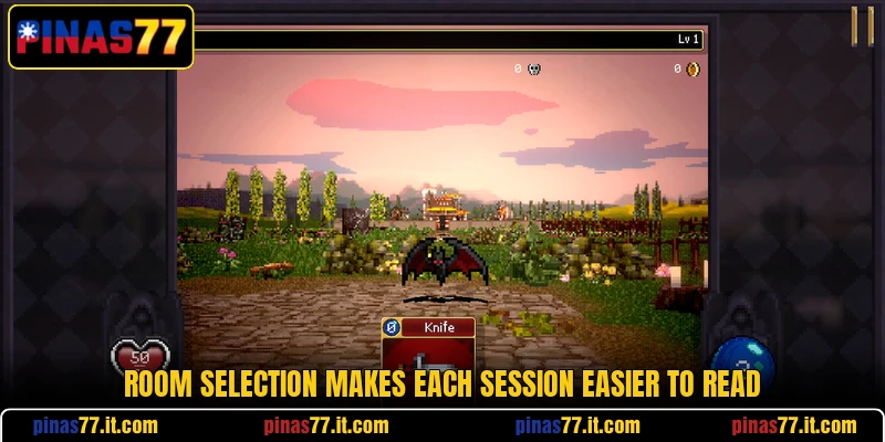 Room selection makes each session easier to read Room selection makes each session easier to read