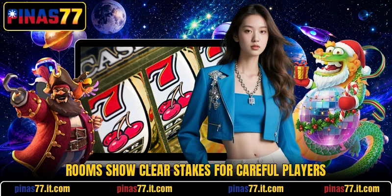Rooms show clear stakes for careful players Rooms show clear stakes for careful players